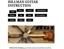 Tablet Screenshot of hillmanguitarinstruction.com